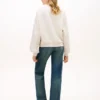 Sweatshirt mit Schriftzug-Logo und U-Boot-Ausschnitt Sweatshirt mit Schriftzug-Logo und U-Boot-Ausschnitt