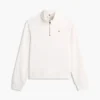 Sweatshirt mit Viertelreißverschluss und gebürsteter Innenseite