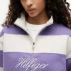 Sweatshirt mit Viertelreißverschluss und gebürsteter Innenseite