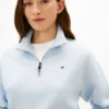 Sweatshirt mit Viertelreißverschluss und gebürsteter Innenseite Sweatshirt mit Viertelreißverschluss und gebürsteter Innenseite