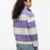 Sweatshirt mit Viertelreißverschluss und gebürsteter Innenseite