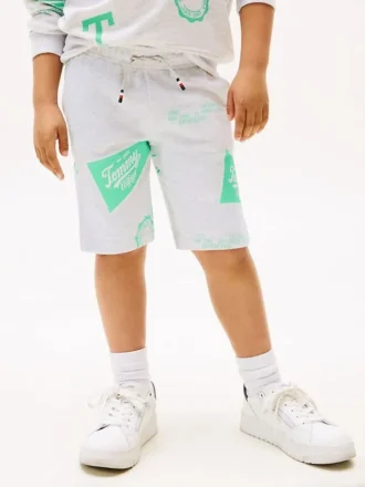 Sweatshorts für Kinder mit durchgehendem Logo-Print