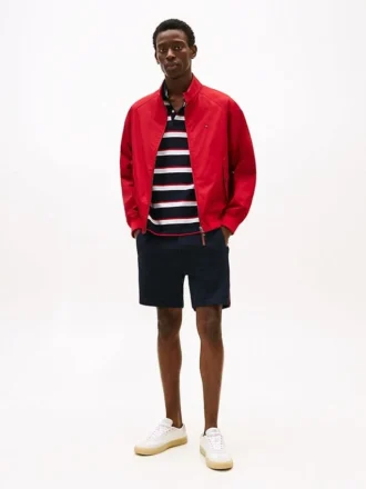 Sweatshorts mit Flaggenlogo