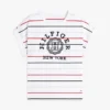T-Shirt mit Dolman-Ärmeln und gestreiftem Hilfiger-Logo T-Shirt mit Dolman-Ärmeln und gestreiftem Hilfiger-Logo