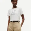 T-Shirt mit floralem H-Logo T-Shirt mit floralem H-Logo