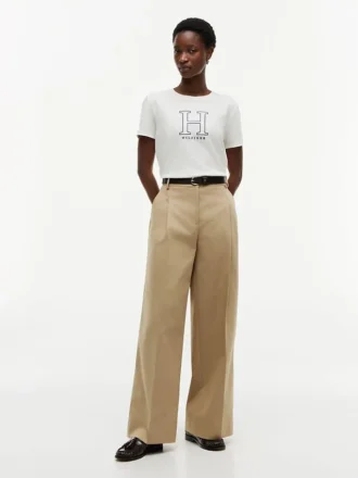 T-Shirt mit floralem H-Logo