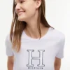 T-Shirt mit floralem H-Logo T-Shirt mit floralem H-Logo
