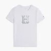 T-Shirt mit floralem H-Logo T-Shirt mit floralem H-Logo