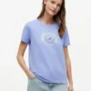 T-Shirt mit foliertem Lorbeerblatt-Logo T-Shirt mit foliertem Lorbeerblatt-Logo