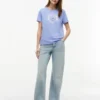 T-Shirt mit foliertem Lorbeerblatt-Logo T-Shirt mit foliertem Lorbeerblatt-Logo