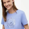 T-Shirt mit foliertem Lorbeerblatt-Logo T-Shirt mit foliertem Lorbeerblatt-Logo