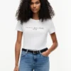 T-Shirt mit gesticktem Tommy-Logo T-Shirt mit gesticktem Tommy-Logo