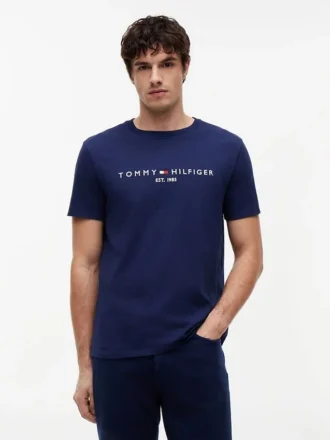 T-Shirt mit gesticktem Tommy-Logo