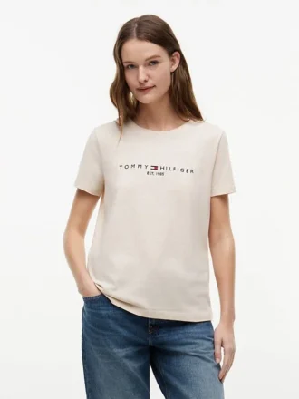 T-Shirt mit gesticktem Tommy-Logo