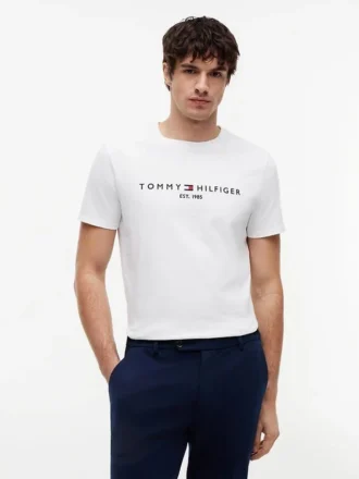 T-Shirt mit gesticktem Tommy-Logo