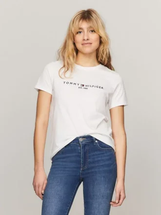 T-Shirt mit gesticktem Tommy-Logo