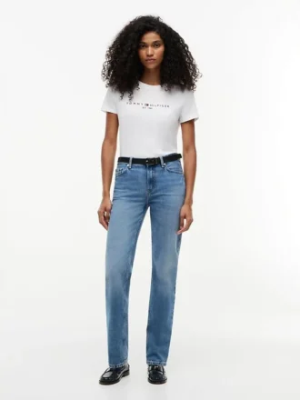 T-Shirt mit gesticktem Tommy-Logo