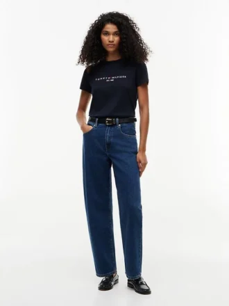 T-Shirt mit gesticktem Tommy-Logo