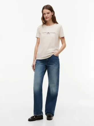 T-Shirt mit gesticktem Tommy-Logo