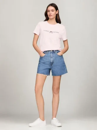 T-Shirt mit gesticktem Tommy-Logo
