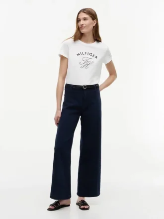 T-Shirt mit Gingham-Monogramm
