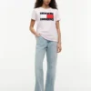 T-Shirt mit großem Flaggenlogo T-Shirt mit großem Flaggenlogo
