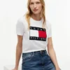 T-Shirt mit großem Flaggenlogo T-Shirt mit großem Flaggenlogo