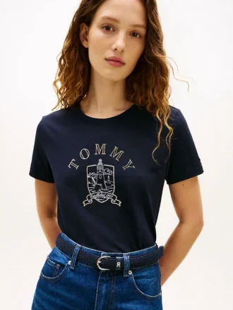 T-Shirt mit Leuchtturm-Logo