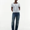 T-Shirt mit maritimem Schriftzug-Monogramm und Streifen T-Shirt mit maritimem Schriftzug-Monogramm und Streifen