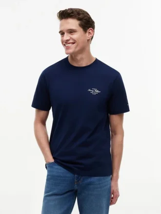 T-Shirt mit nautischem Rückenaufdruck