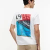 T-Shirt mit nautischem Rückenaufdruck T-Shirt mit nautischem Rückenaufdruck