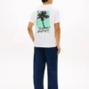 T-Shirt mit Palmen-Grafik auf der Rückseite T-Shirt mit Palmen-Grafik auf der Rückseite