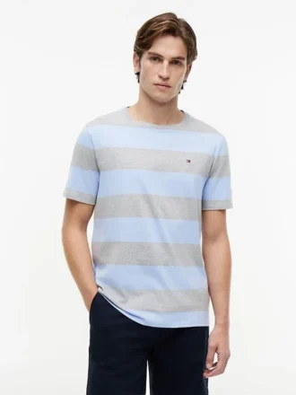T-Shirt mit Rugby-Streifen