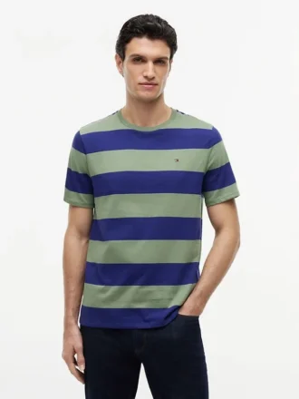 T-Shirt mit Rugby-Streifen