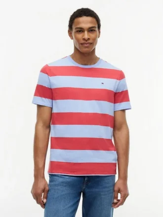 T-Shirt mit Rugby-Streifen