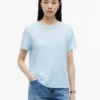 T-Shirt mit Rundhalsausschnitt aus Leinenmischung T-Shirt mit Rundhalsausschnitt aus Leinenmischung