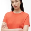 T-Shirt mit Rundhalsausschnitt aus Leinenmischung T-Shirt mit Rundhalsausschnitt aus Leinenmischung