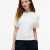 T-Shirt mit Rundhalsausschnitt und Fledermausärmeln T-Shirt mit Rundhalsausschnitt und Fledermausärmeln