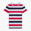 T-Shirt mit Rundhalsausschnitt und Rugby-Streifen T-Shirt mit Rundhalsausschnitt und Rugby-Streifen
