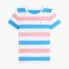 T-Shirt mit Rundhalsausschnitt und Rugby-Streifen T-Shirt mit Rundhalsausschnitt und Rugby-Streifen