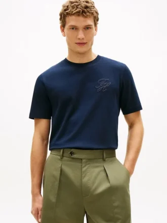 T-Shirt mit Schriftzug-Monogramm