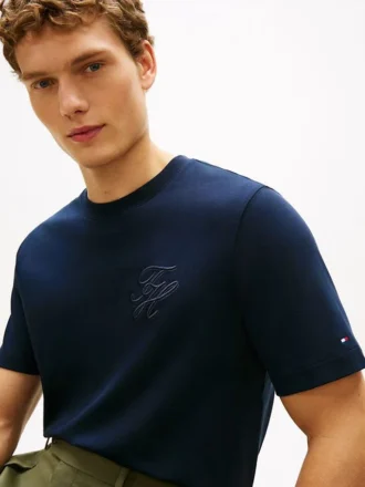 T-Shirt mit Schriftzug-Monogramm
