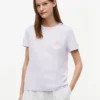 T-Shirt mit Schriftzug-Monogramm auf der Brust
