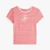 T-Shirt mit Schriftzug-Monogramm und Streifenmuster T-Shirt mit Schriftzug-Monogramm und Streifenmuster