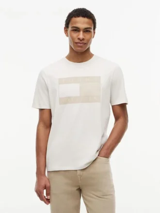 T-Shirt mit tonalem Flaggenlogo