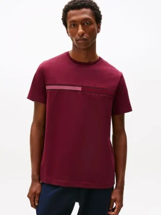 T-Shirt mit tonalem Flaggenlogo T-Shirt mit tonalem Flaggenlogo