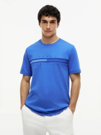 T-Shirt mit tonalem Flaggenlogo