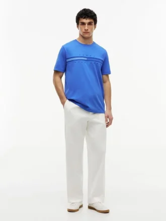 T-Shirt mit tonalem Flaggenlogo