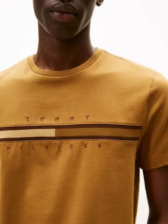 T-Shirt mit tonalem Flaggenlogo