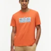 T-Shirt mit tropischem Blumenlogo T-Shirt mit tropischem Blumenlogo